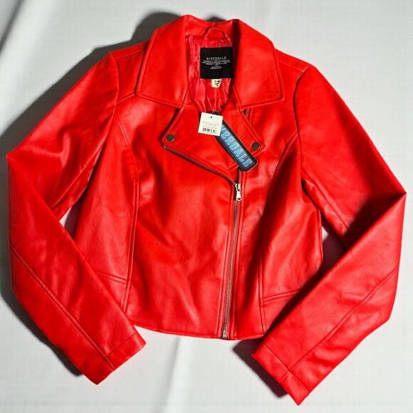 Riverdale Southside Serpents Cheryl Blossom NWT Moto Jacket - Picture 5 of 5